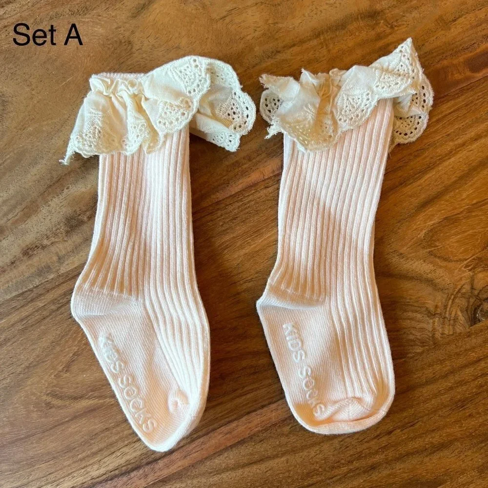 Eyelet Socks Bundle x3 Set A